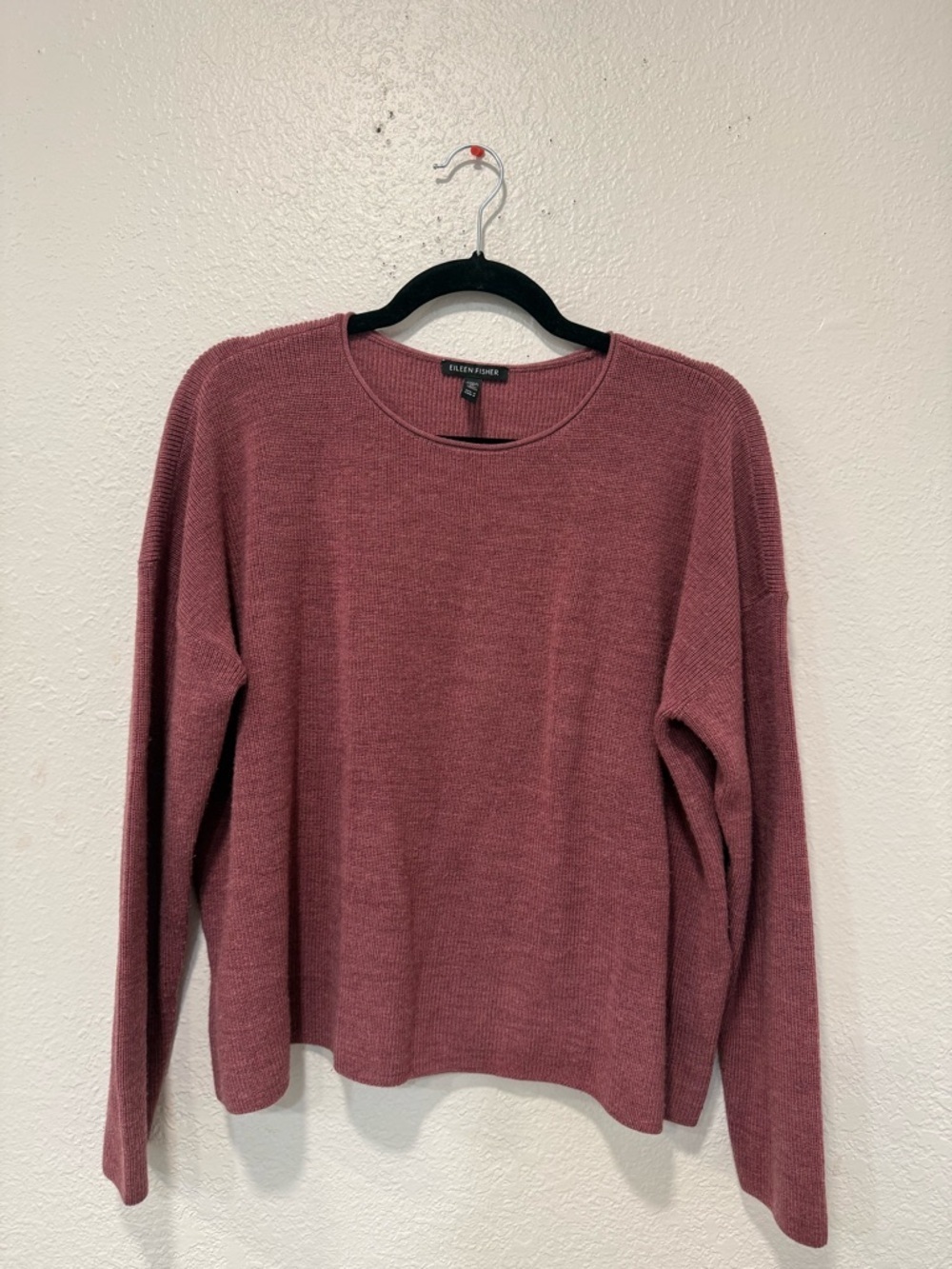 Eileen Fisher Merino Wool Sweater Crewneck Relaxed Fit Women’s Sz small - Picture 3 of 9